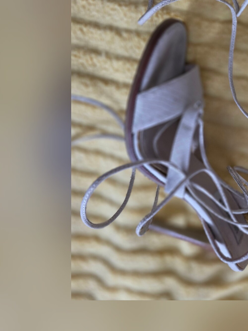 Women's Lace-Up Strappy Sandals — Light Taupe